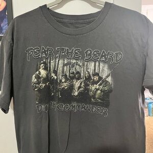 Duck Commander Fear the Beard Graphic Tee - Dark Gray